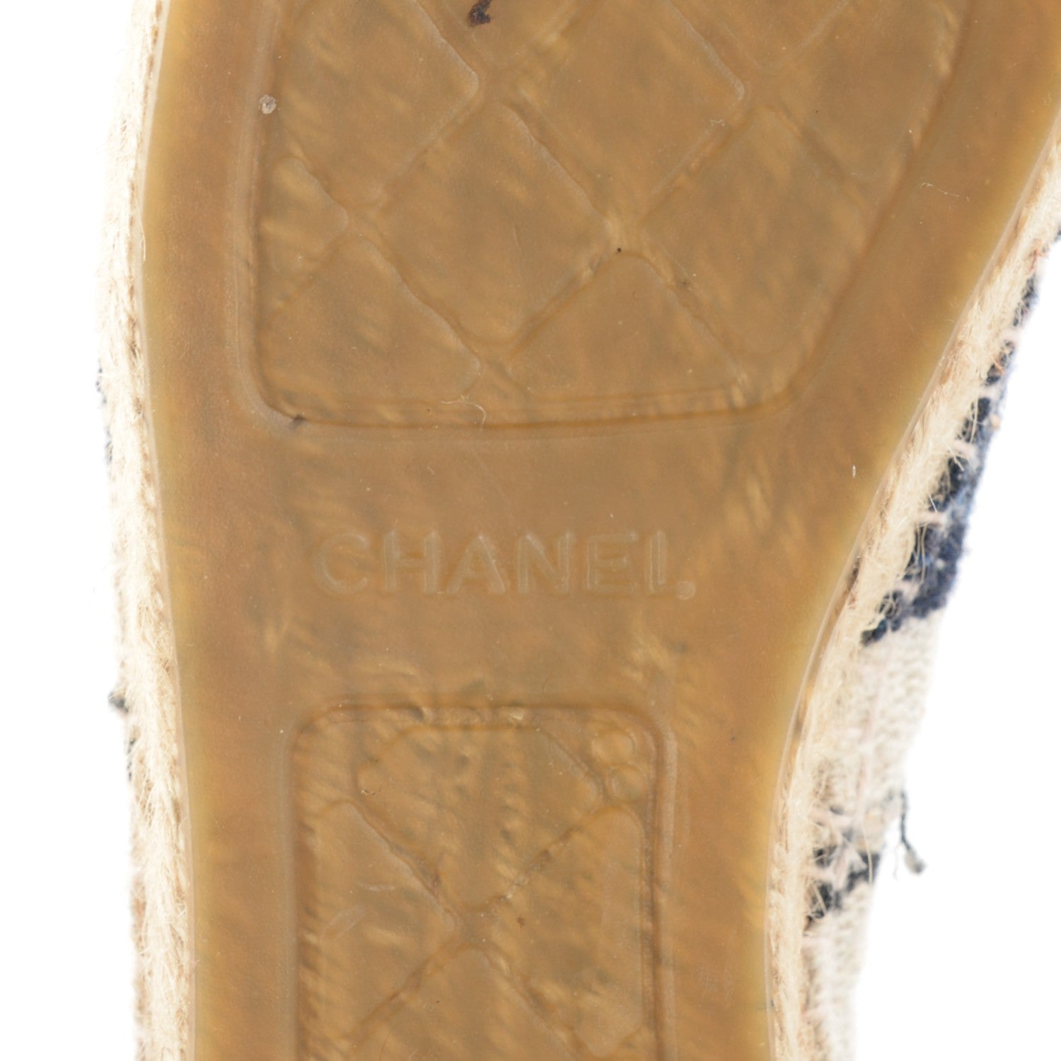 Chanel Toile Striped Espadrilles 41 Beige 10 of 11