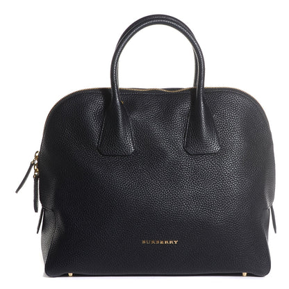Burberry London Grainy Calfskin Medium Greenwood Bowling Bag Black 13 of 24