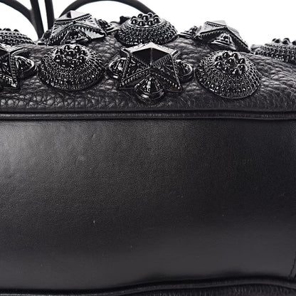 Burberry Calfskin Mason Warrior Studded Hobo Black 19 of 19