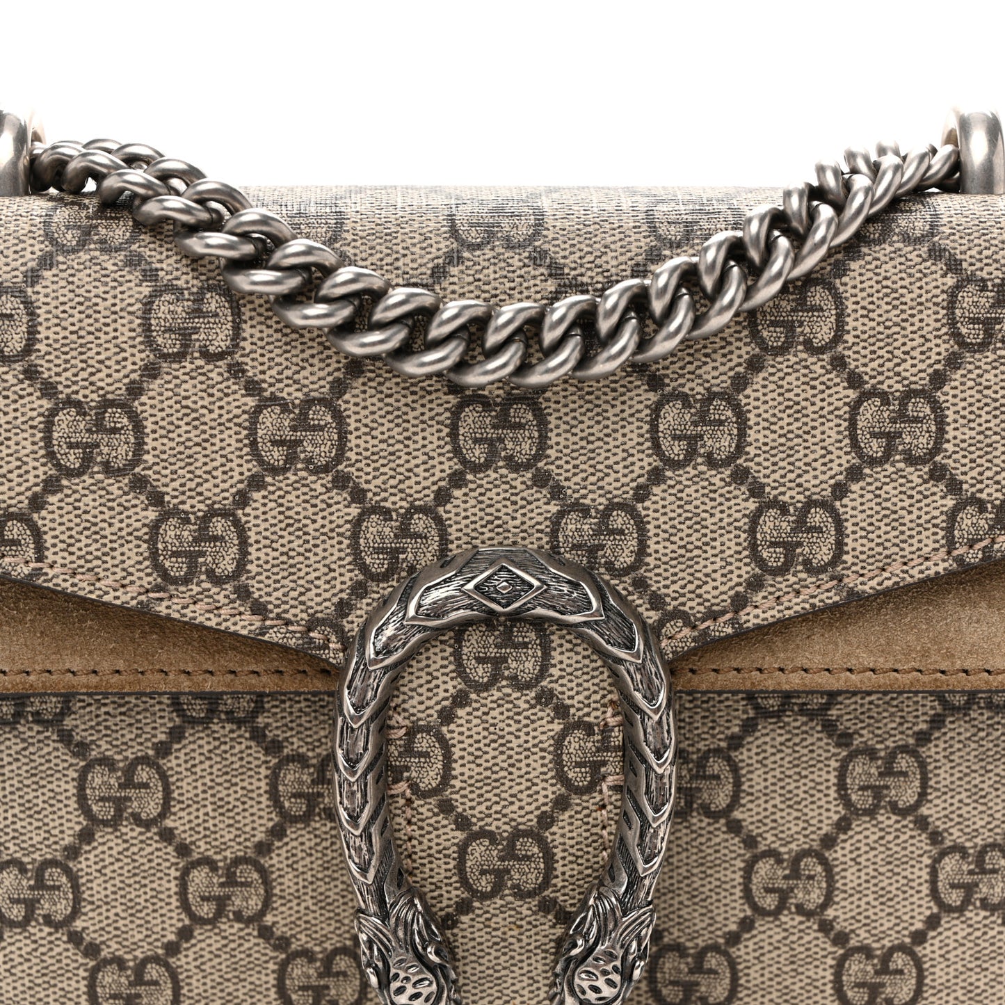GG Supreme Monogram Mini Dionysus Shoulder Bag Taupe