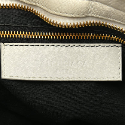 Balenciaga Chevre Gold Metallic Edge Hardware City White 6 of 15