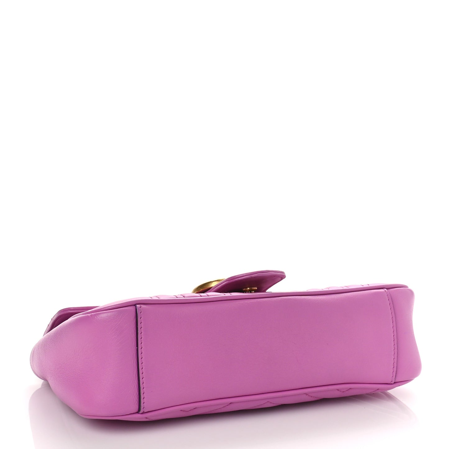 Calfskin Matelasse Small GG Marmont Shoulder Bag Candy Mousse