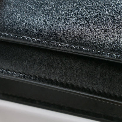 Saint Laurent Smooth Calfskin Classic Monogram Kate Tassel Chain Wallet Black 7 of 15