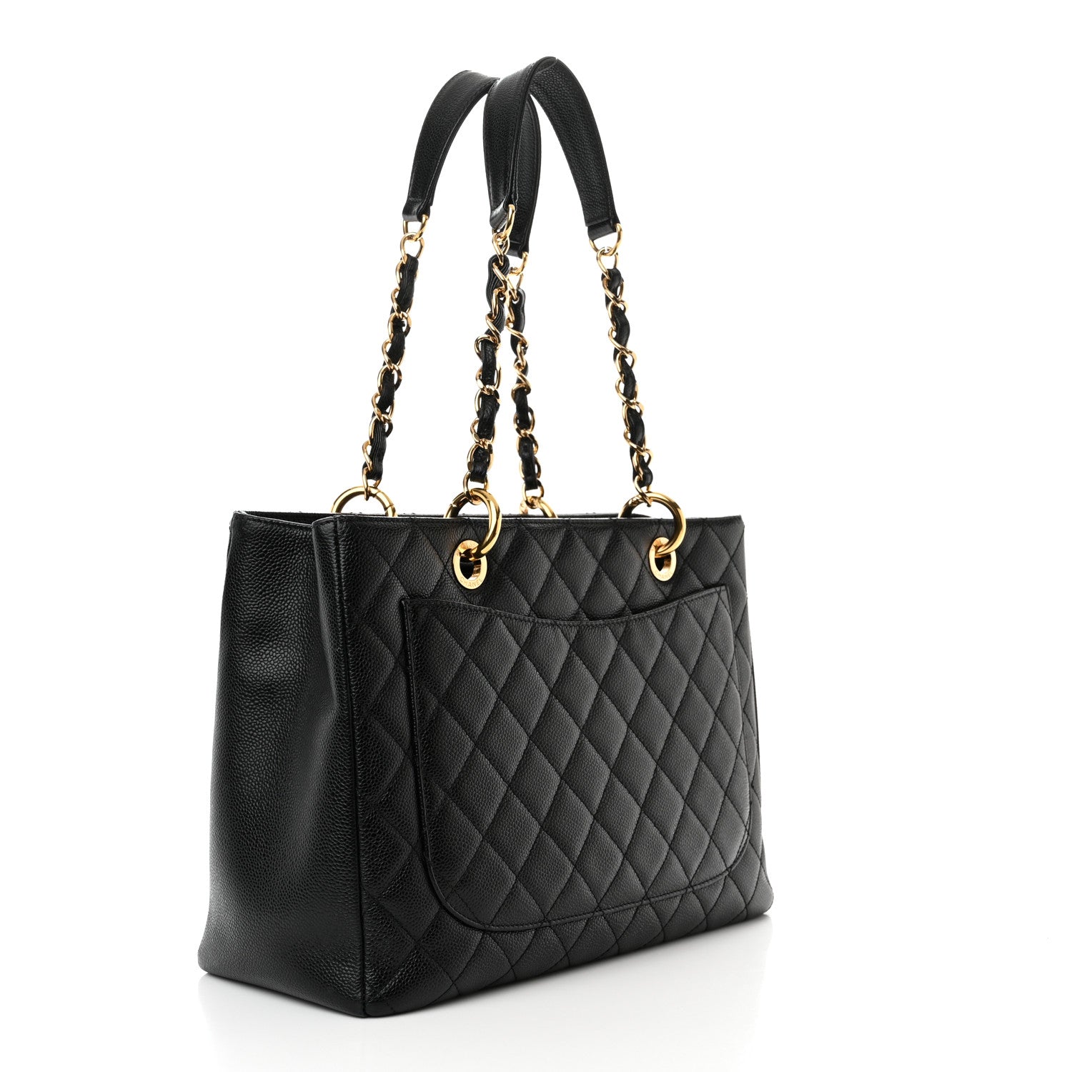 Chanel Caviar Quilted Grand Shopping Tote GST Black 2 of 13