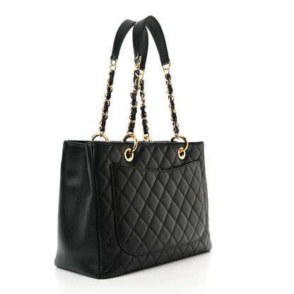 Chanel Caviar Quilted Grand Shopping Tote GST Black 2 of 13