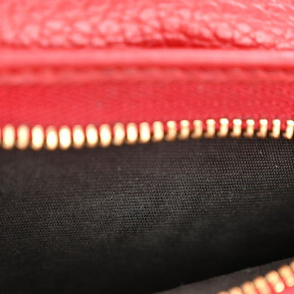 Gucci Dollar Calfskin GG Marmont Card Case Hibiscus Red 8 of 10