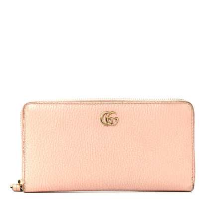 Gucci Dollar Calfskin GG Marmont Zip Around Wallet Perfect Pink 2 of 20