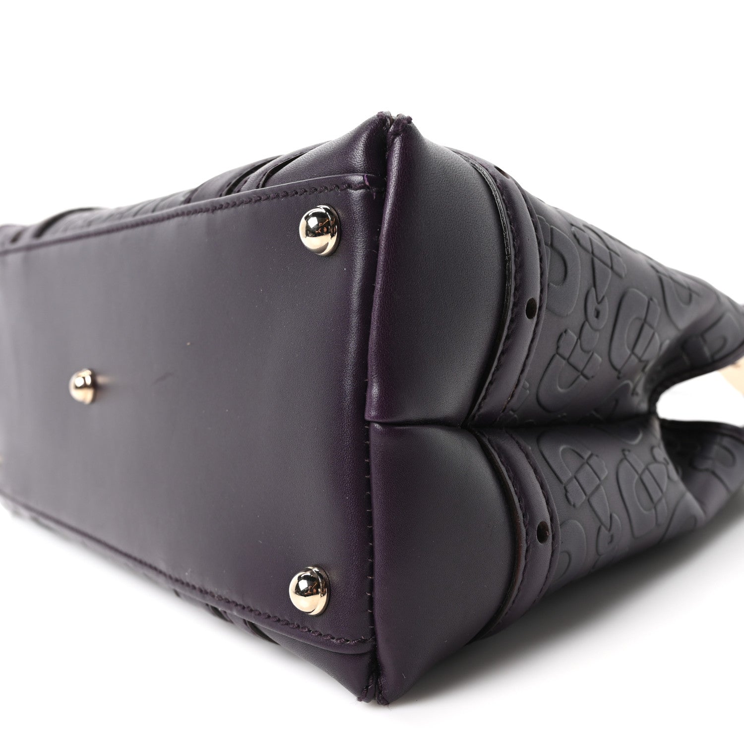 Gucci Calfskin Horsebit Embossed Shoulder Bag Purple 10 of 10