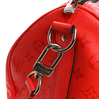 Louis Vuitton Taigarama Keepall Bandouliere 50 Fire Red 11 of 12