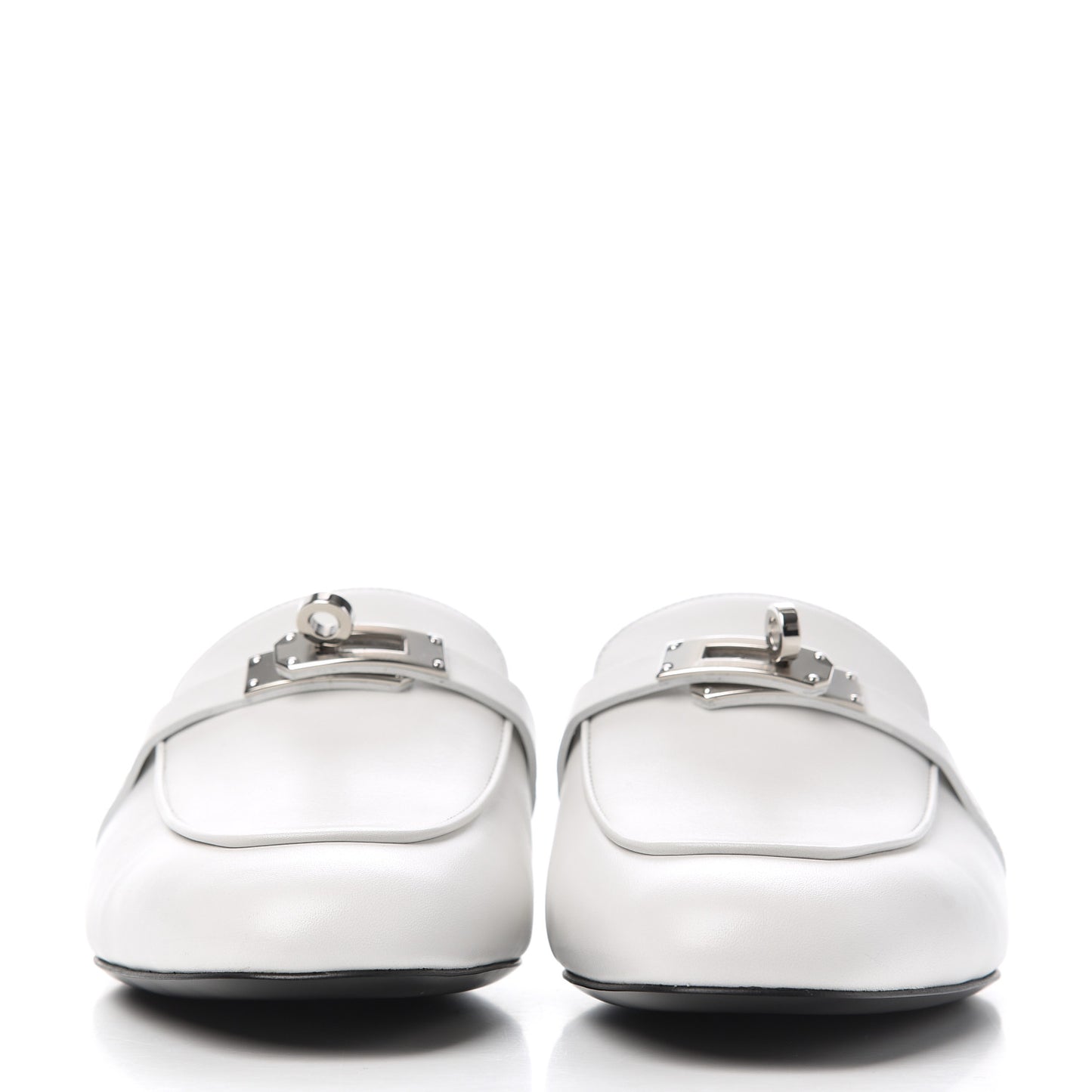 Calfskin Oz Mules 40 White