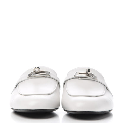 Hermes Calfskin Oz Mules 40 White 2 of 9