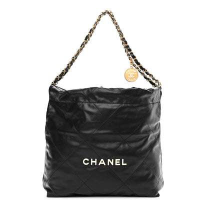 Chanel Calfskin Quilted Small Chanel 22 Black 3 of 11