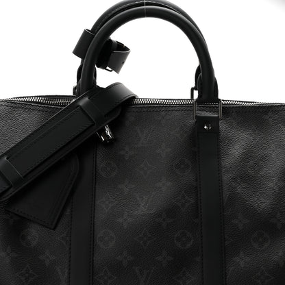Louis Vuitton Monogram Eclipse Keepall Bandouliere 55 7 of 9