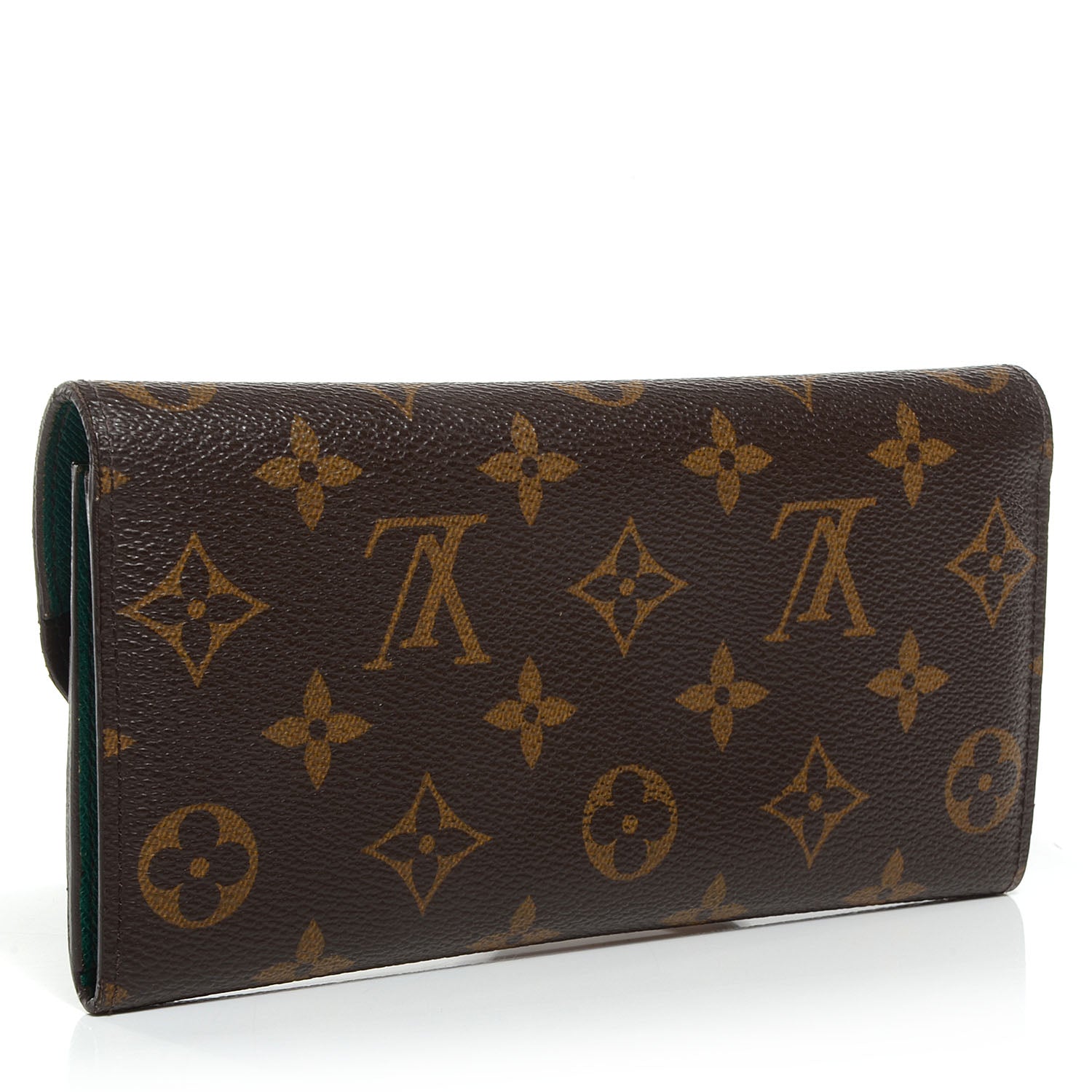 Louis Vuitton Monogram Emilie Wallet Green 3 of 7