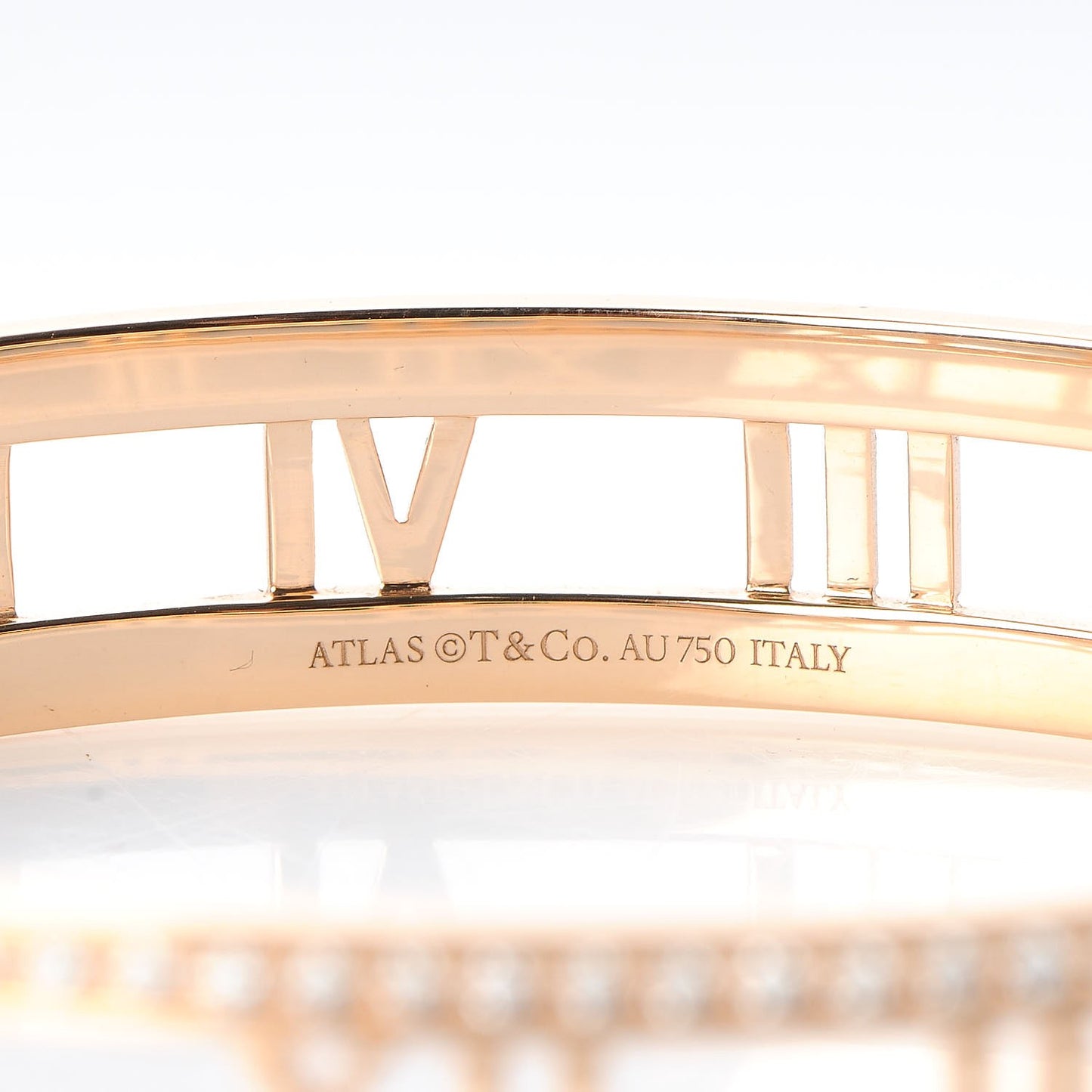 18K Rose Gold Atlas Open Hinged Bangle M