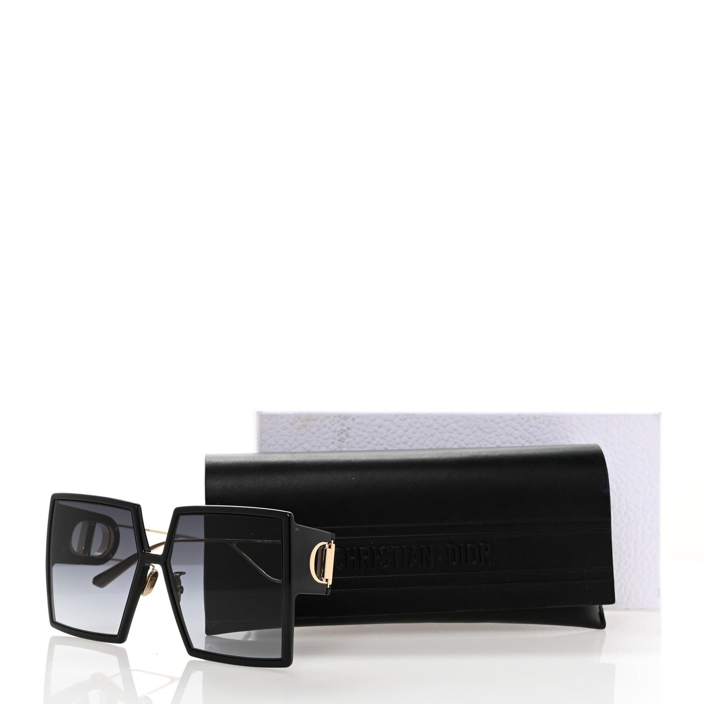 Square 30 Montaigne Sunglasses Black
