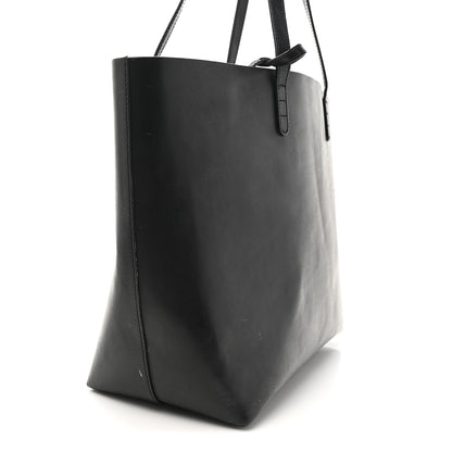 Mansur Gavriel Calfskin Shopping Tote Black Flamma 16 of 17