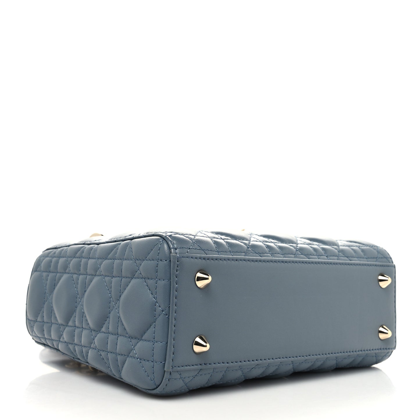 Lambskin Cannage Small Lucky Badges My Lady Dior Cloud Blue