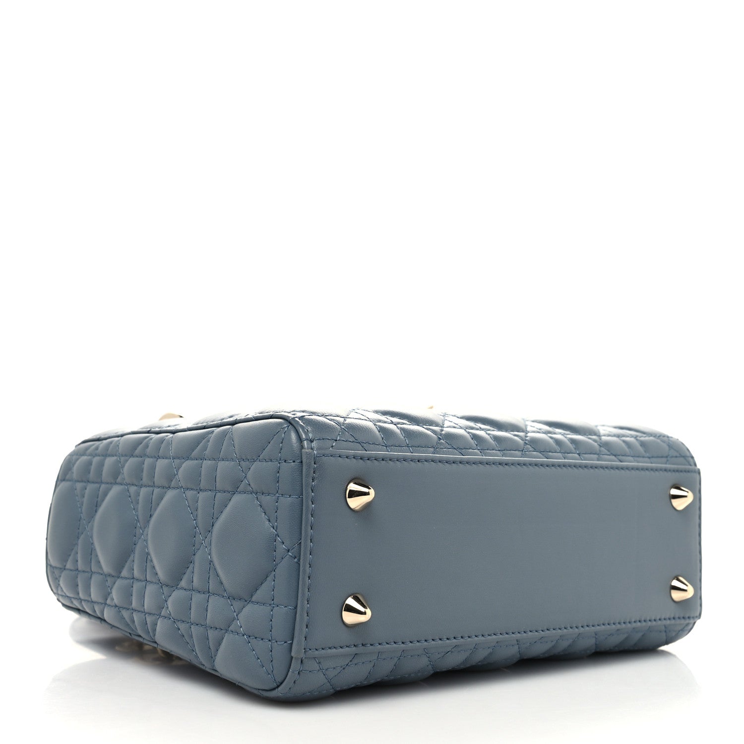 Christian Dior Lambskin Cannage Small Lucky Badges My Lady Dior Cloud Blue 6 of 12