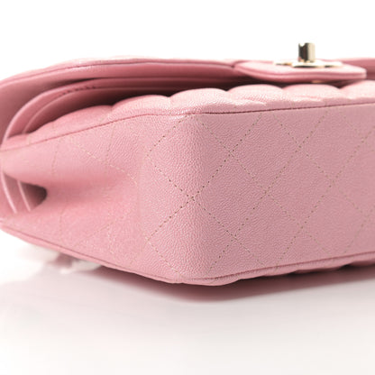 Chanel Iridescent Caviar Quilted Small Double Flap Pink 9 of 11