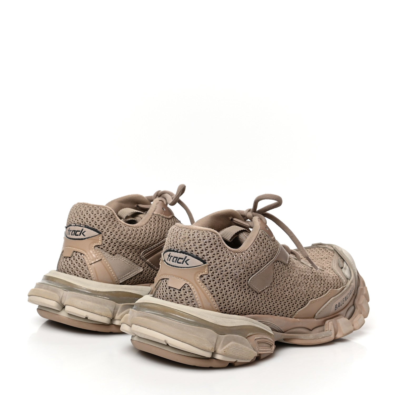 Balenciaga Mesh Nylon Destroyed Womens Track.3 Sneakers 40 Beige Mix 4 of 9