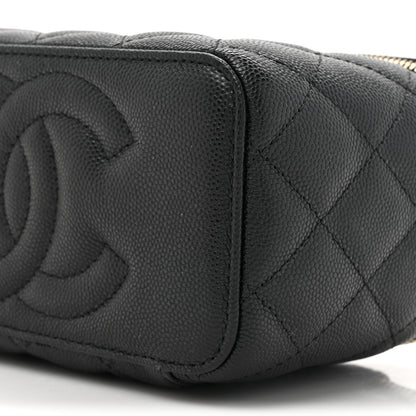 Chanel Caviar Quilted Small Vanity Case With Chain Black 10 of 13