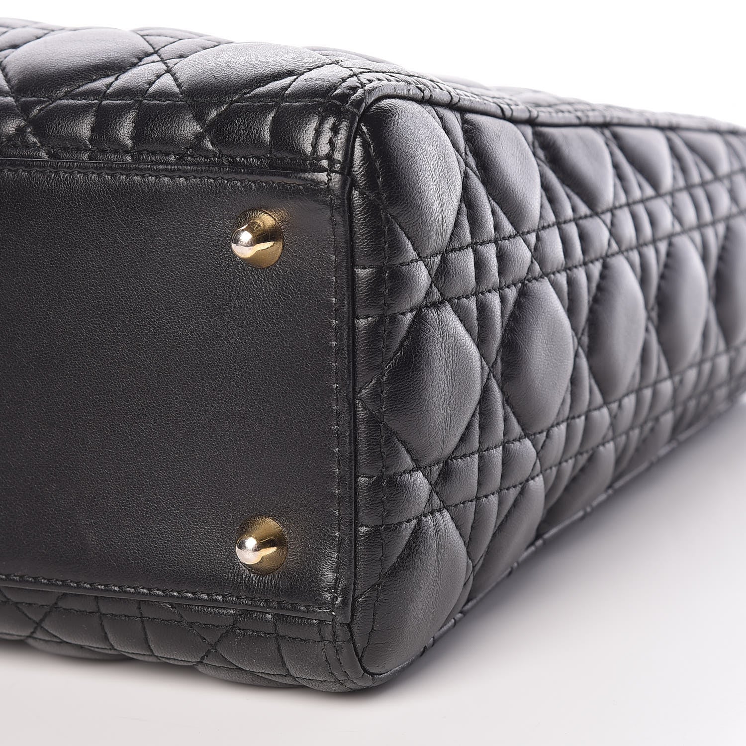 Christian Dior Lambskin Cannage Large Lady Dior Black 12 of 12