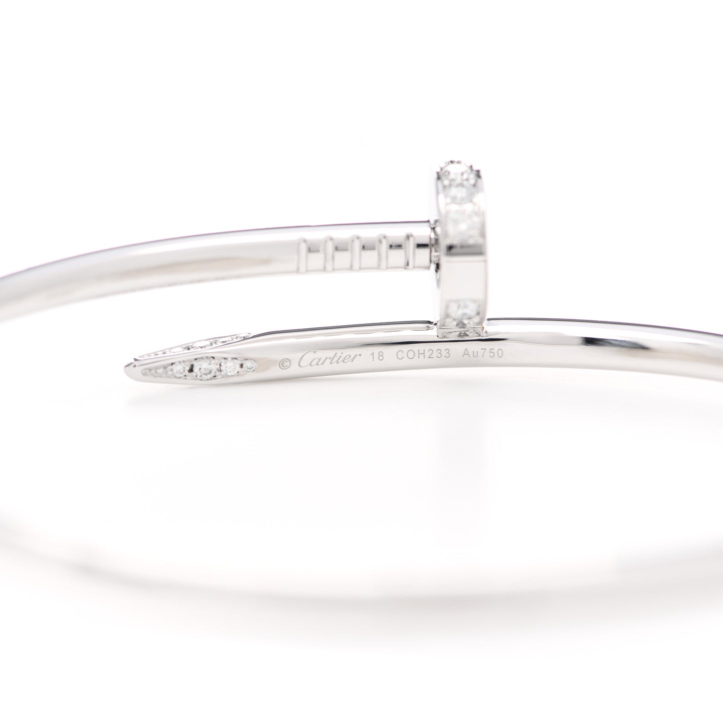 18K White Gold Diamond Juste Un Clou Bracelet 18