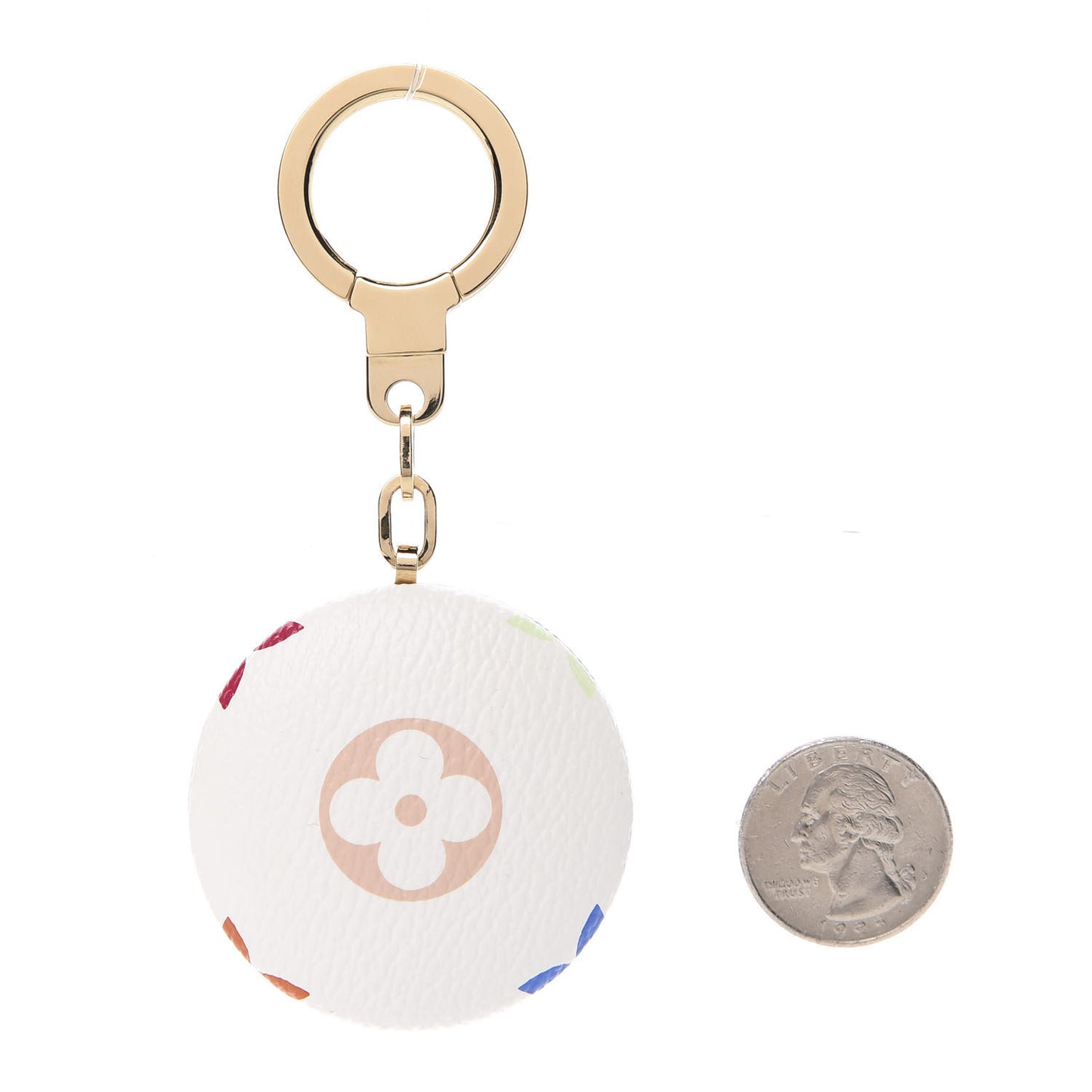 Monogram Multicolor Astropill Light Key Chain White