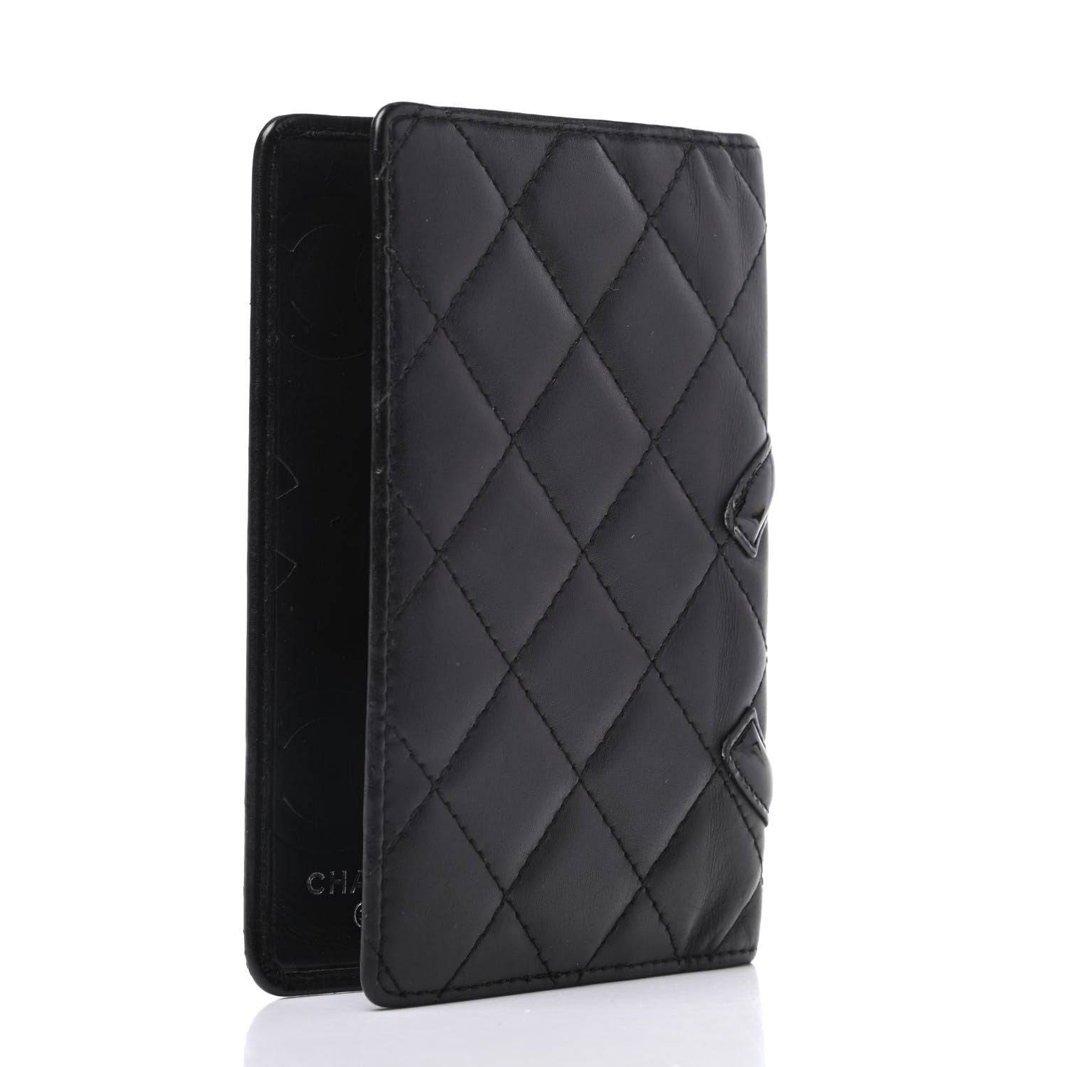 Chanel Calfskin Quilted Small Cambon Agenda Planner Black 3 of 8