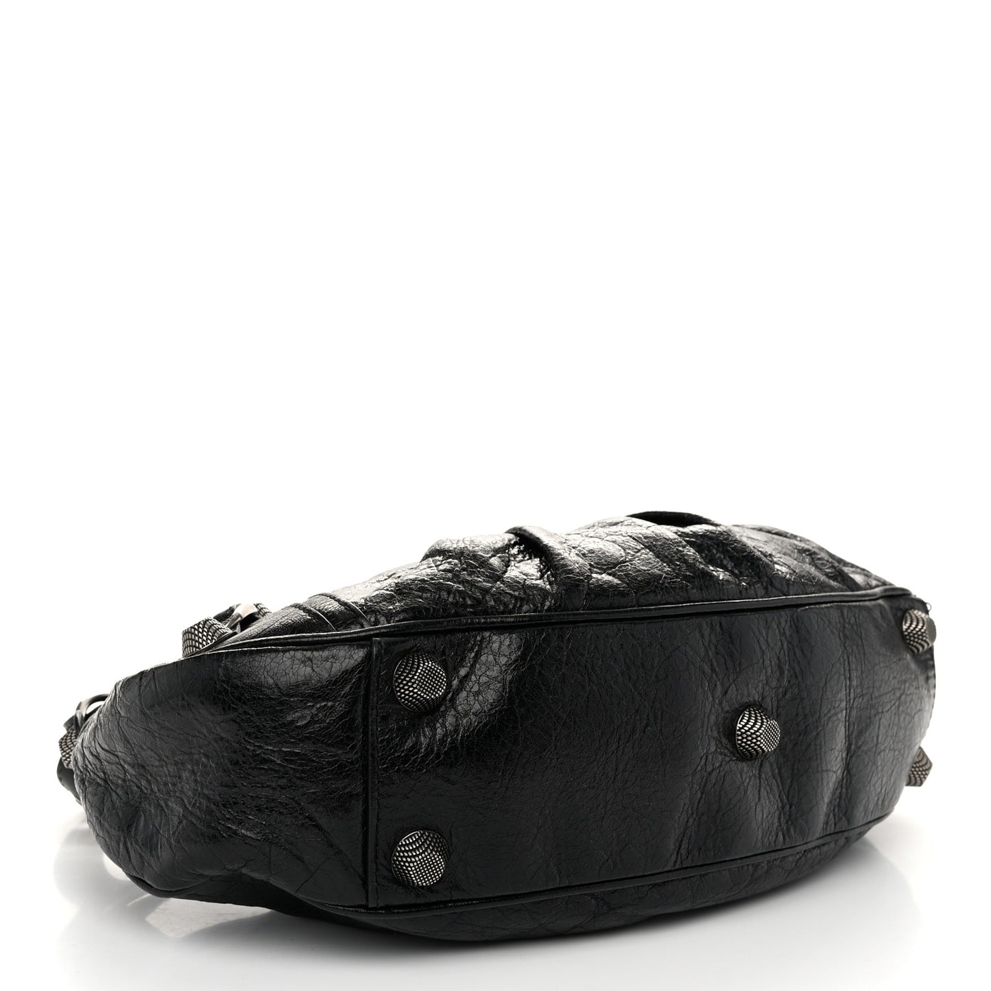 Agneau Arena Small Le Cagole Shoulder Bag Black