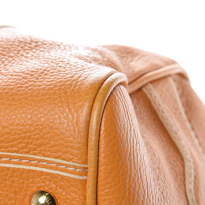Louis Vuitton Tobago Calfskin Carryall Yellow 9 of 11