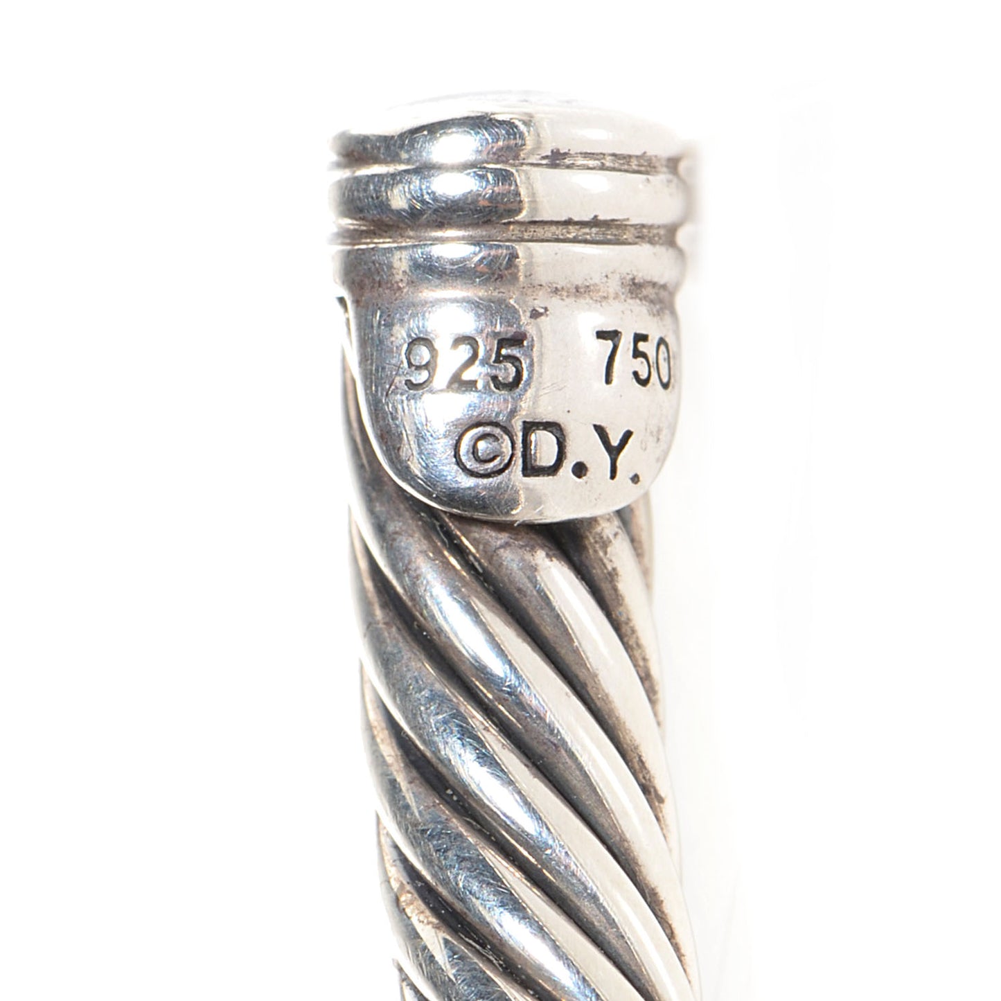 Sterling Silver Diamond 5mm Cable Classics Single Station Bracelet