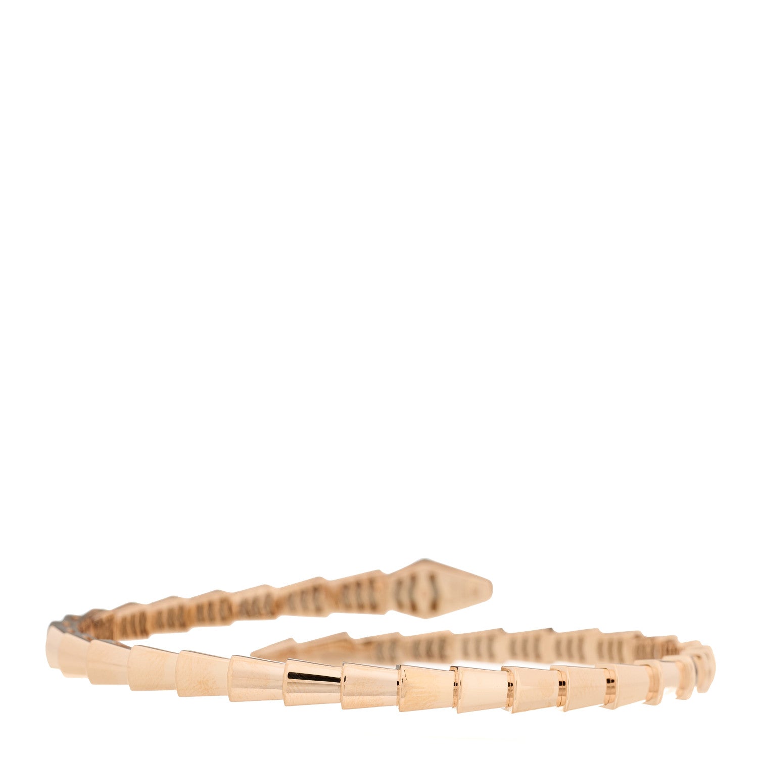 Bulgari 18K Rose Gold Diamond Serpenti Viper Bracelet M 2 of 3