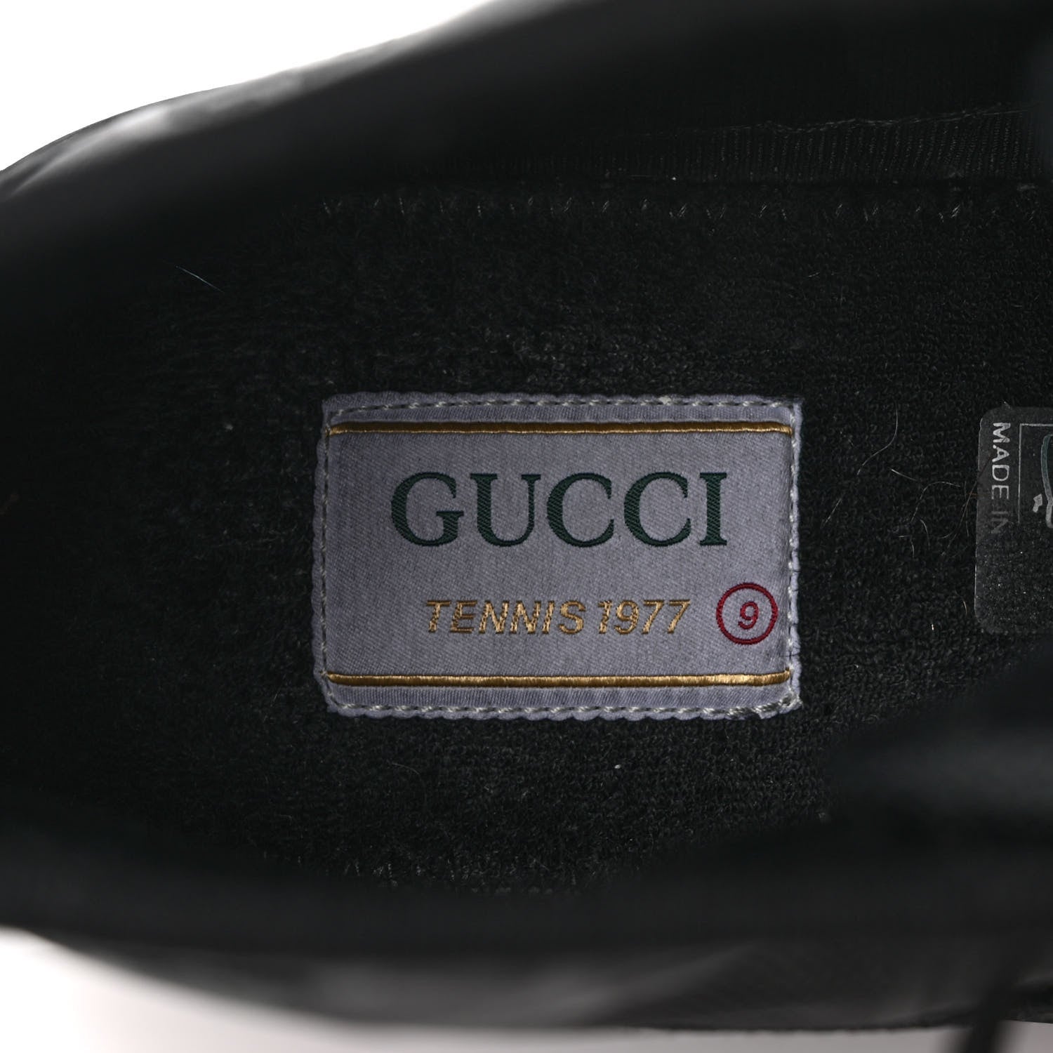 Gucci Econyl Nylon Web Monogram Off The Grid Mens 1977 Tennis High Top Sneakers 9 Black 7 of 7