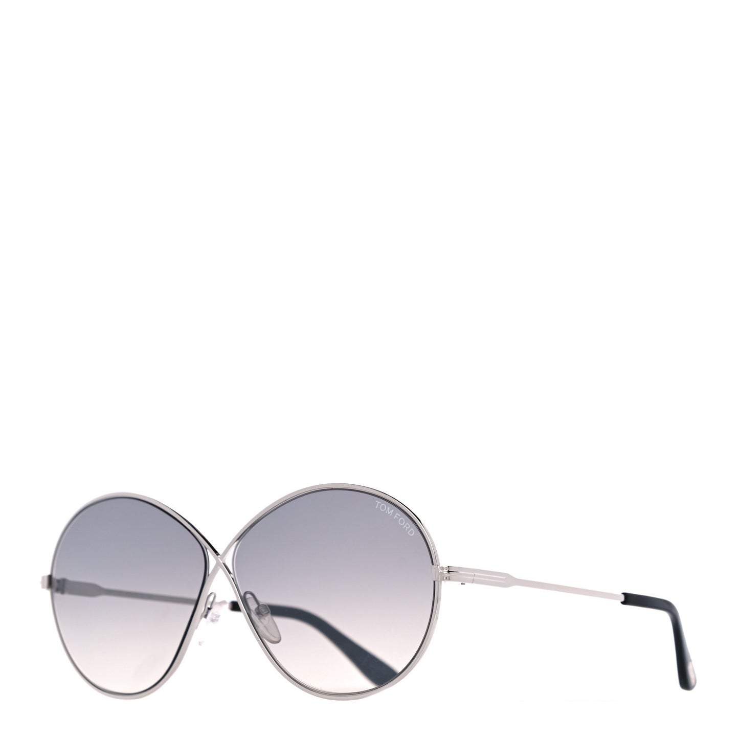 Metal Rania-02 Oval Sunglasses TF564 Silver