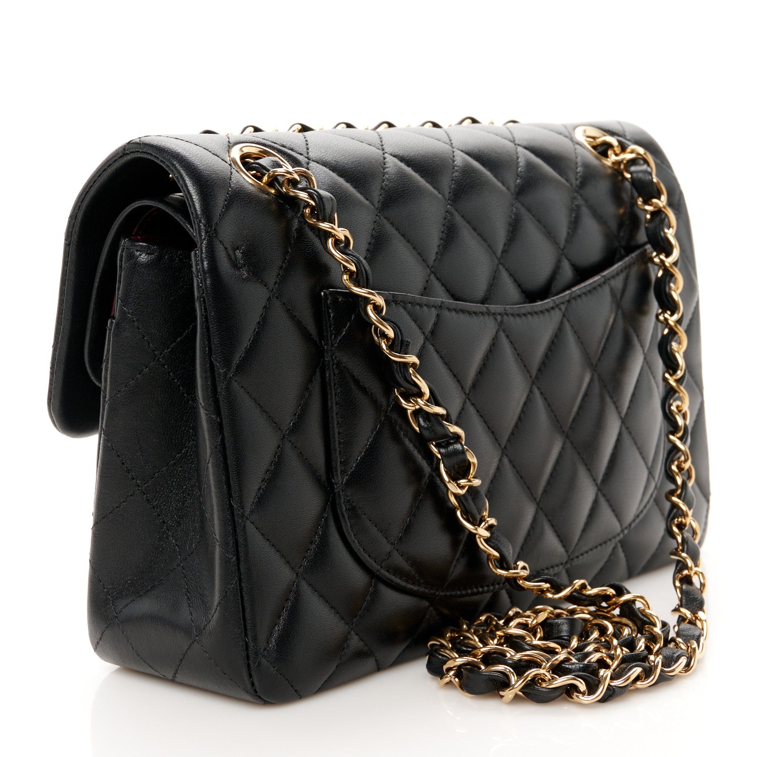 Chanel Lambskin Quilted Small Double Flap Black 2 of 11