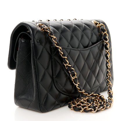 Chanel Lambskin Quilted Small Double Flap Black 2 of 11