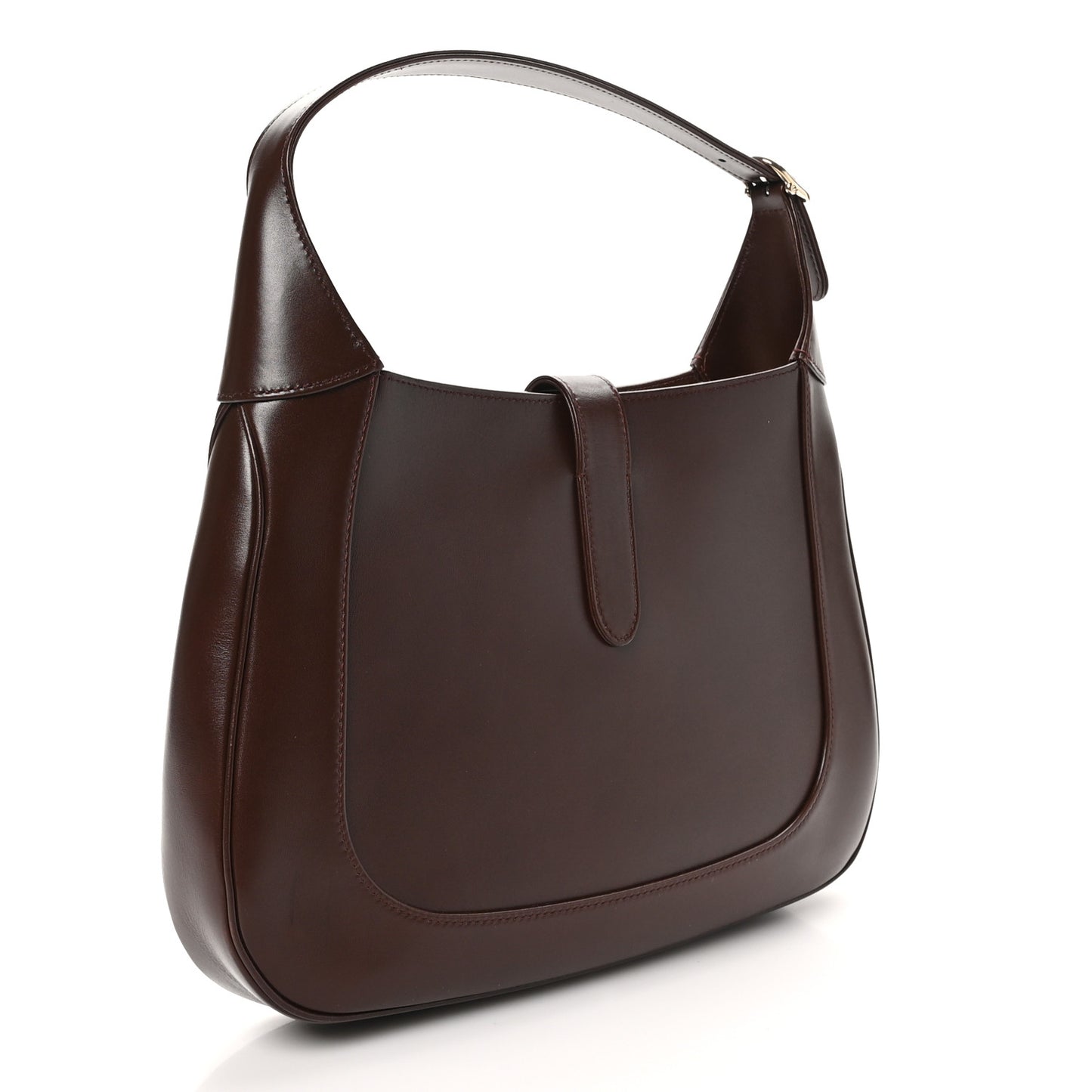 Ancora Calfskin Medium Jackie Shoulder Bag Sweet Chestnut