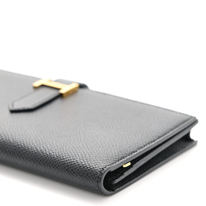 Hermes Epsom Bearn Gusset Wallet Black 8 of 8