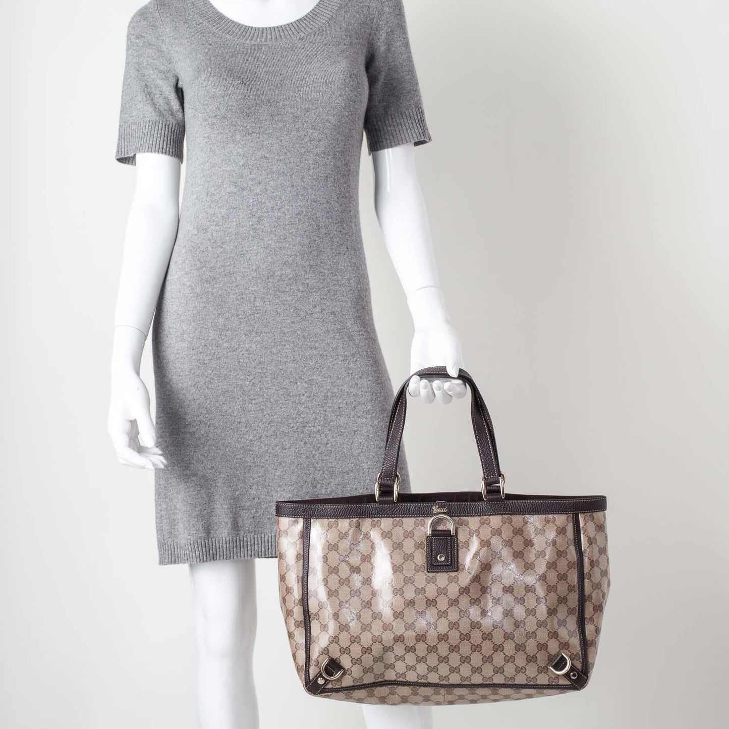Crystal Monogram Abbey Tote