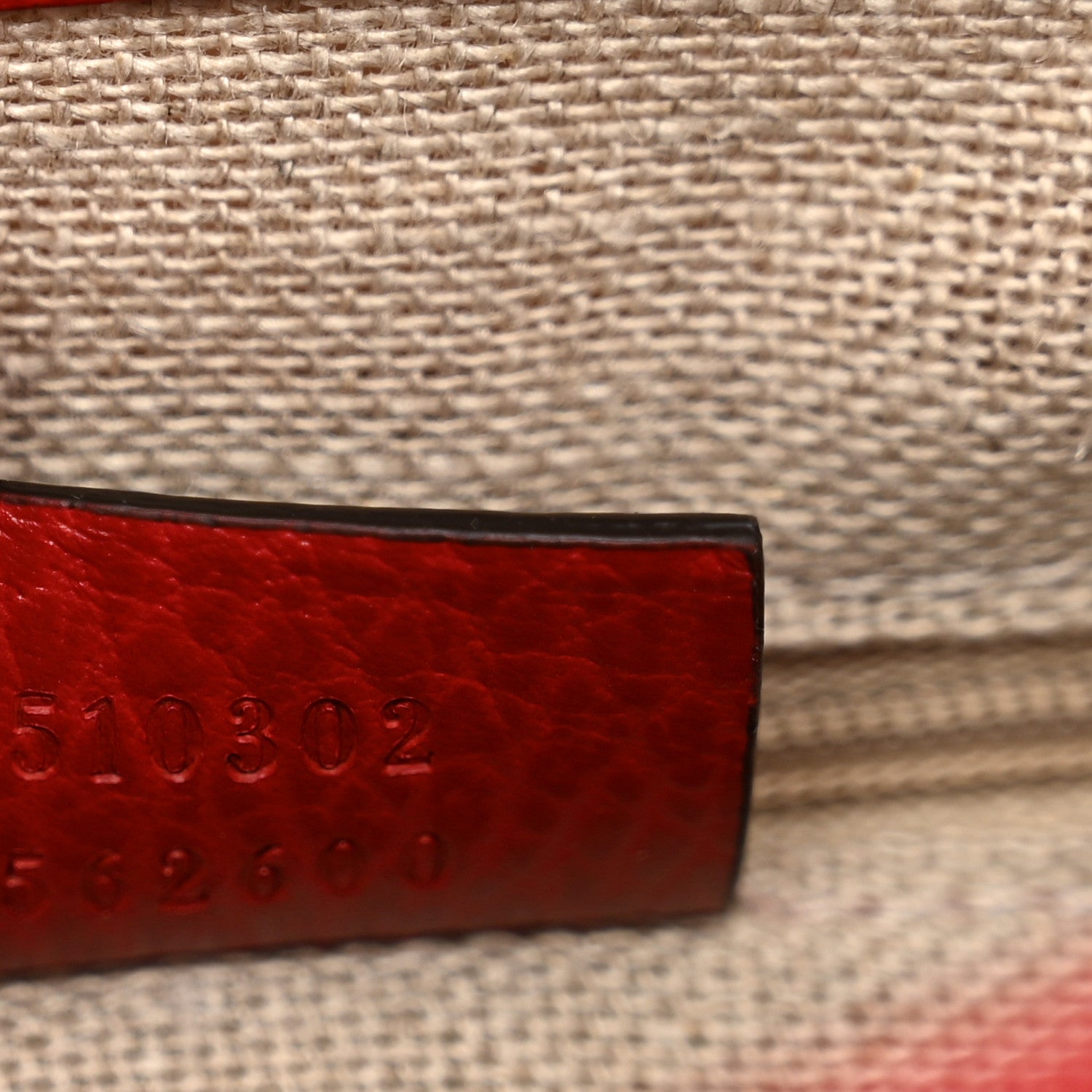 Gucci Dollar Calfskin Interlocking G Top Handle Shoulder Bag Red 8 of 12