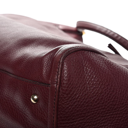 Gucci Pebbled Calfskin Large Soho Shoulder Bag Bordeaux 12 of 15