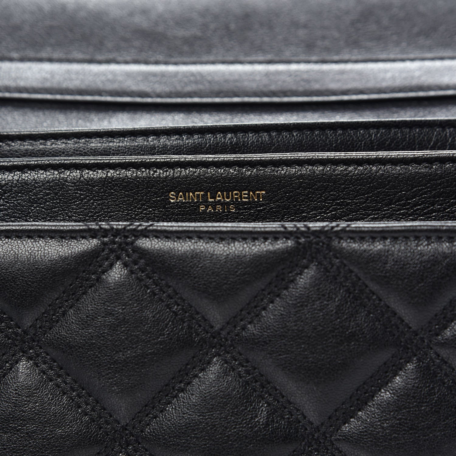 Saint Laurent Lambskin Quilted Small Becky Chain Bag Black 7 of 10