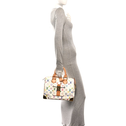 Louis Vuitton Monogram Multicolor Speedy 30 White 2 of 9