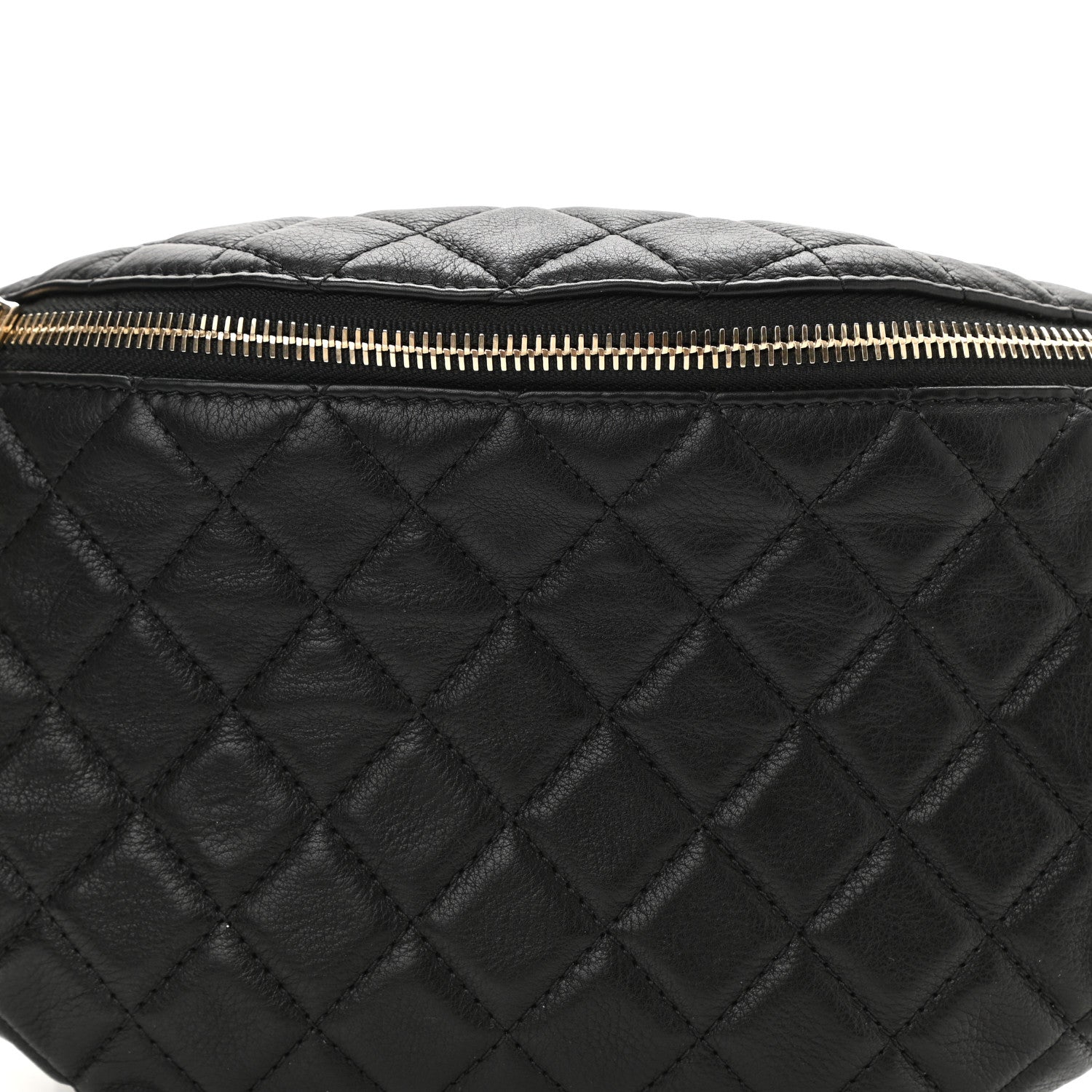 Chanel Calfskin Quilted Banane Waist Bag Fanny Pack Black 9 of 10