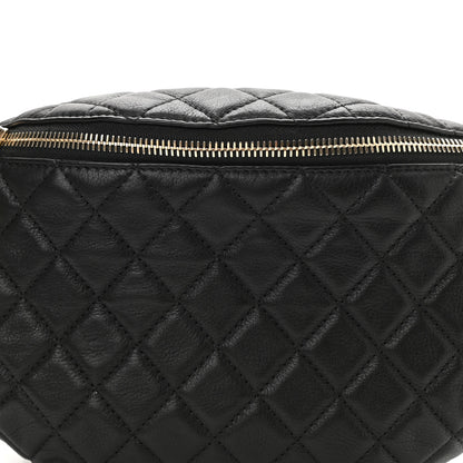 Chanel Calfskin Quilted Banane Waist Bag Fanny Pack Black 9 of 10