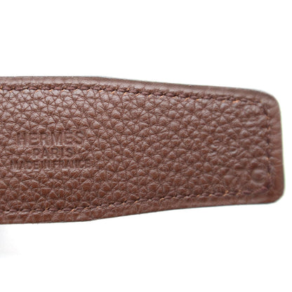 Hermes Leather Reversible H Belt 90 Red 5 of 5