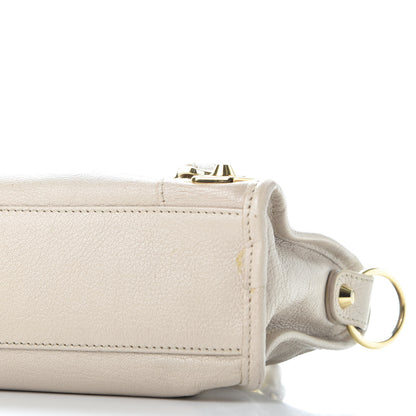 Balenciaga Chevre Gold Metallic Edge Hardware Mini City Beige Praline 6 of 9