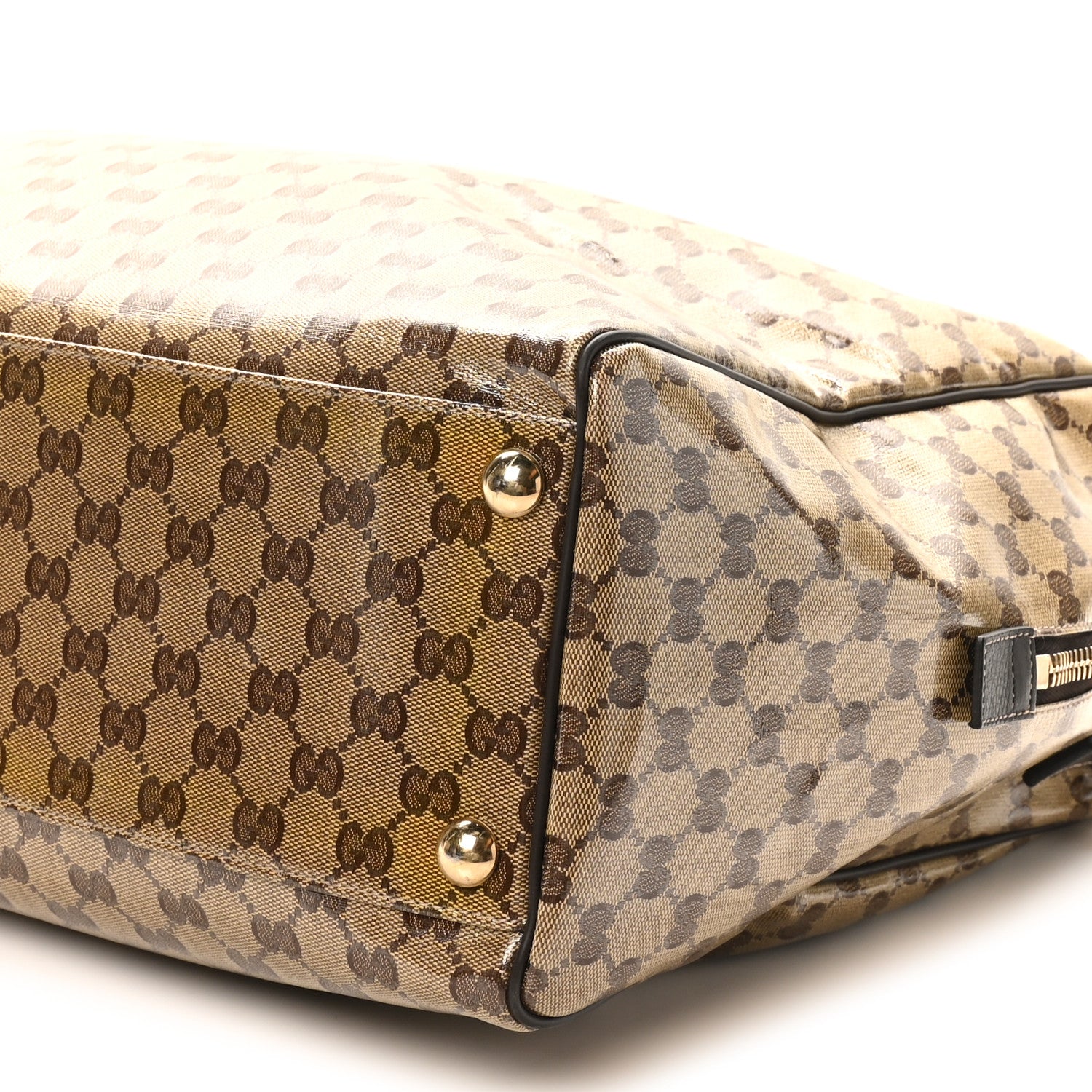 Gucci Crystal Monogram Large Carry On Duffle Bag Dark Brown 9 of 9